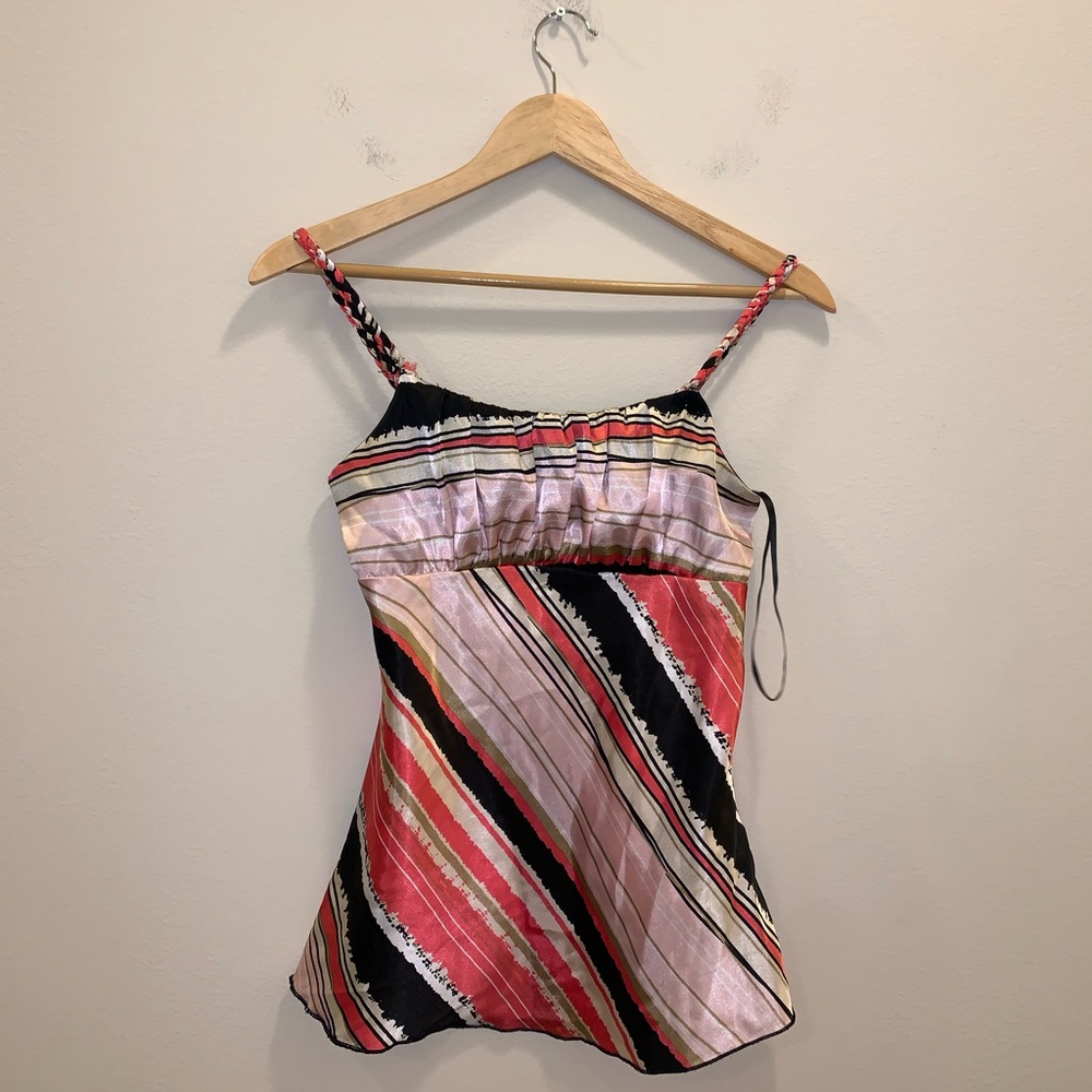 iZ byer california pink & black blouse size S - Picture 3 of 11